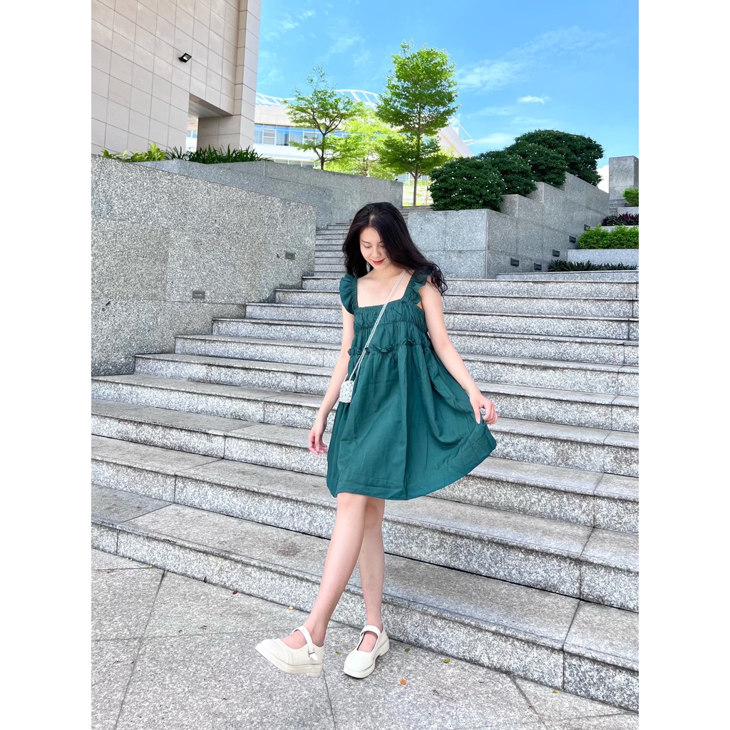 Đầm ngắn tay bèo LINSEY DRESS