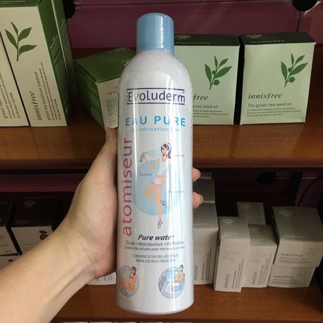 Xịt khoáng Evoluderm Pháp 400 ml