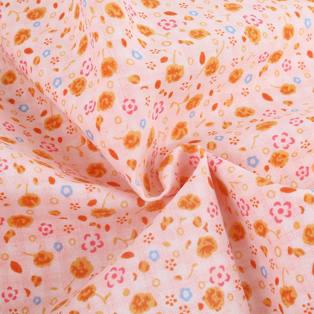 Set 7 Tấm Vải Cotton Họa Tiết Hoa Dùng May Vá