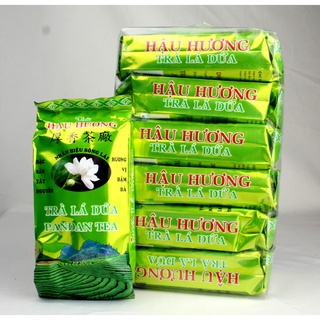 Combo 4 lốc trà ướp hương lá dứa thương hiệu hậu hương