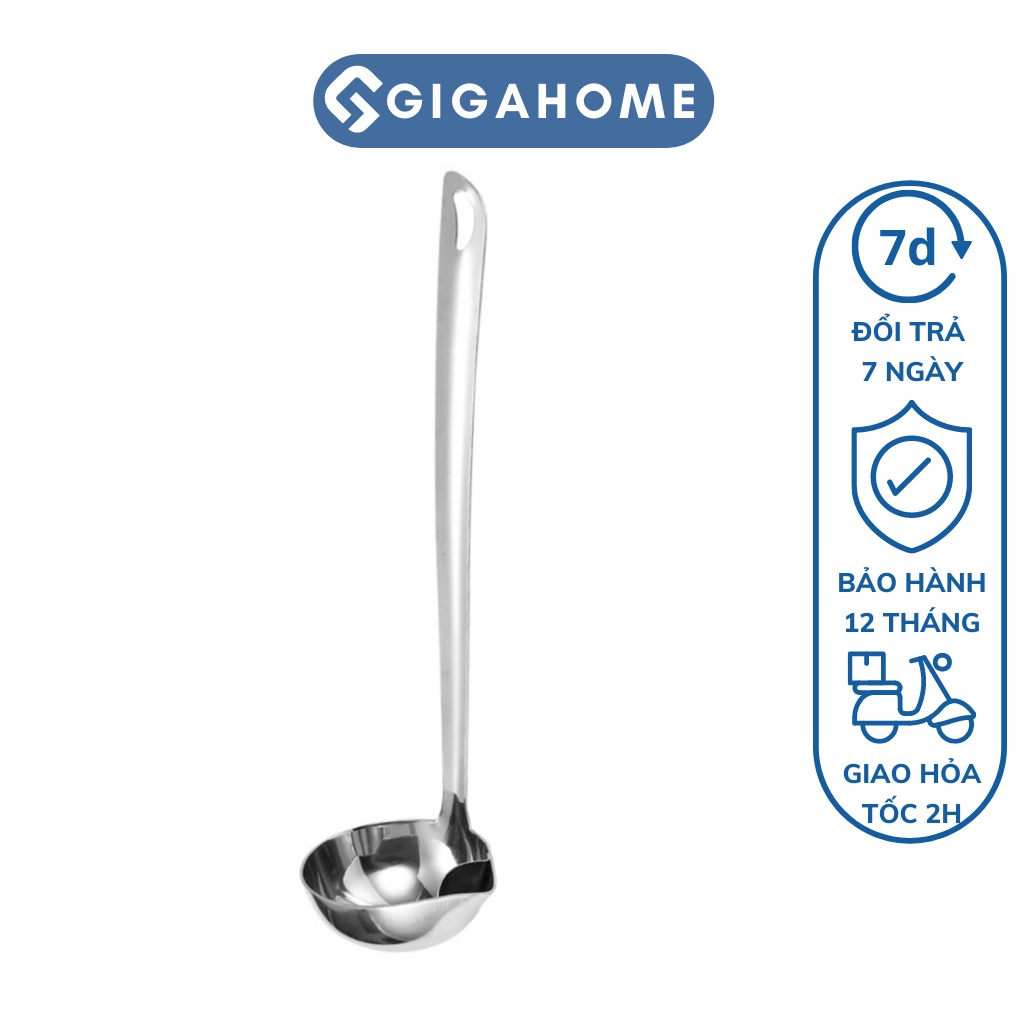 Vá Múc Canh Lọc Dầu Mỡ Thông Minh GIGAHOME Inox 304 Cao Cấp 10050