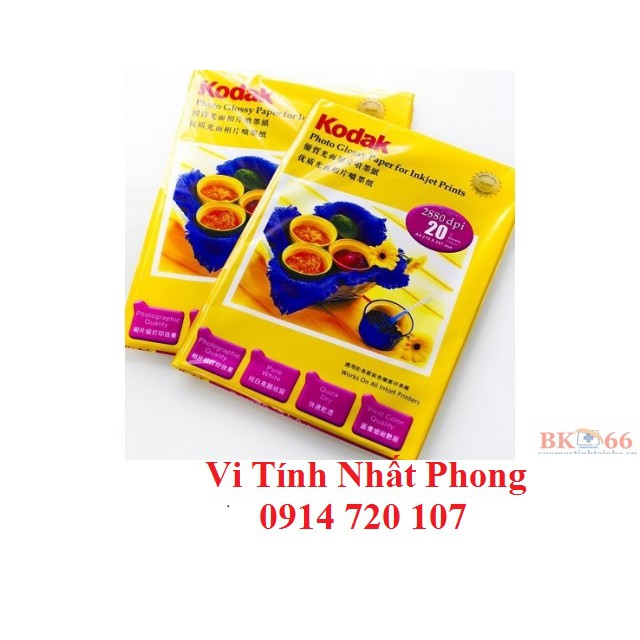 Combo 2 xấp giấy in ảnh kodak