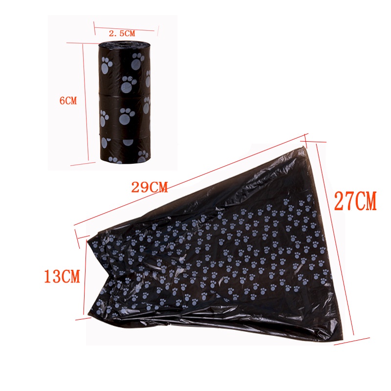 Cuộn 15 túi đựng rác dọn vệ sinh tiện lợi dành cho thú cưng