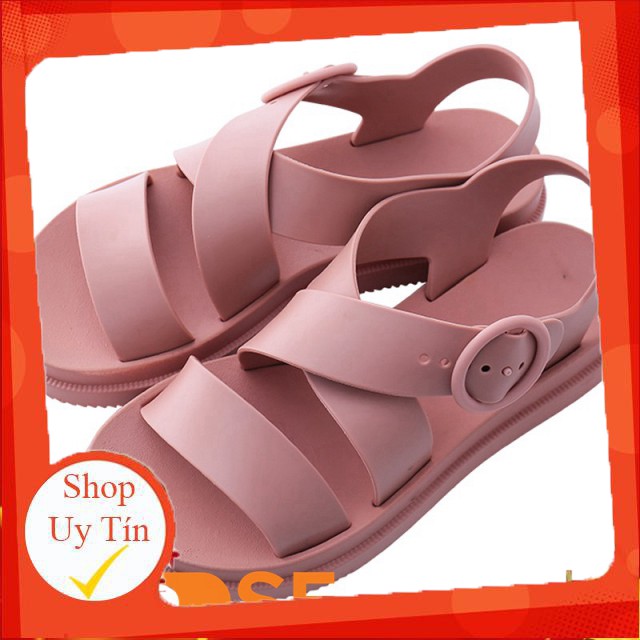 Giày Nữ Choose GIÁ RẺ Sandal CHỐNG NƯỚC Cao Su Quai Chéo