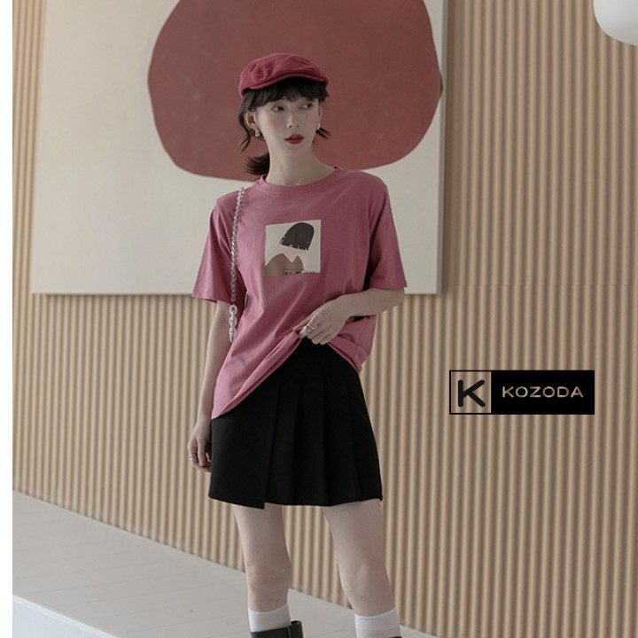 Chân váy đen trắng xếp ly ngắn nữ eo cao hè 2021 phong cách mới ôm dáng chữ a kozoda cv20 | BigBuy360 - bigbuy360.vn