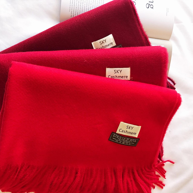 Khăn len lông cừu dệt mịn quàng cổ thời trang nam nữ CASHMERE (hàng loại 1) nhiều mẫu cao cấp-KTT4meomeo