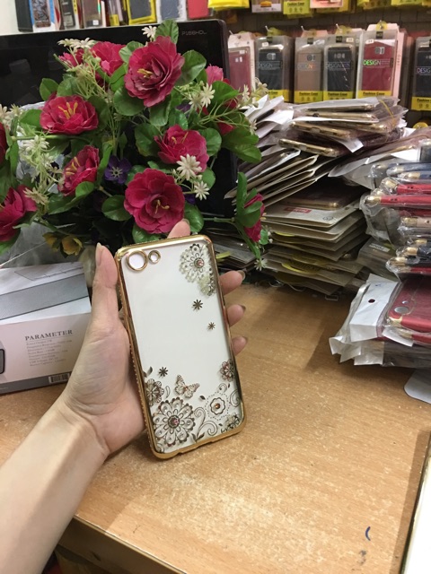 Ốp Oppo F3/ A77 ĐÍNH ĐÁ