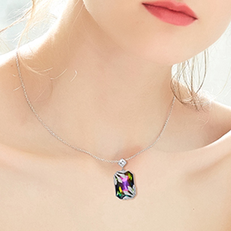 Vòng cổ mặt đá quý phong cách Hàn Quốc cho nữ