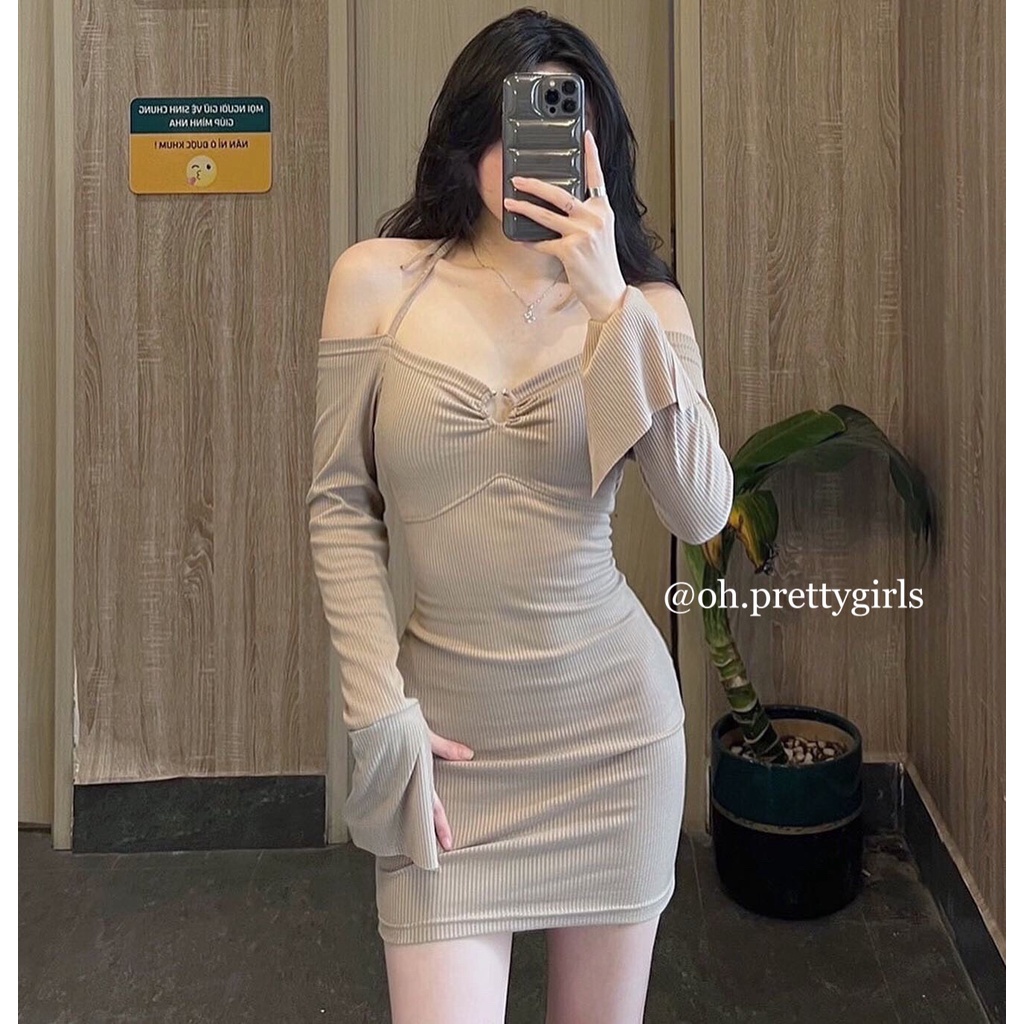 ĐẦM BẸT VAI TAY LOE DANA DRESS