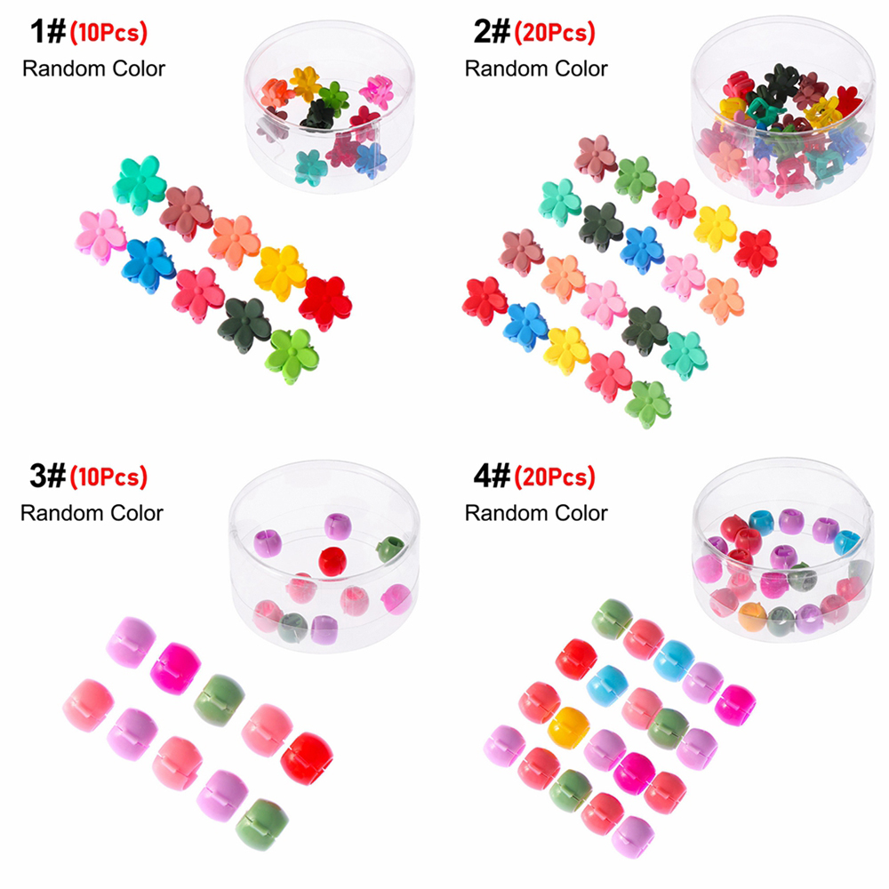 Bộ 10/20/30 Kẹp Tóc Càng Cua Hình Bông Hoa Màu Sắc Ngọt Ngào Phong Cách Hàn Quốc Cho Nữ