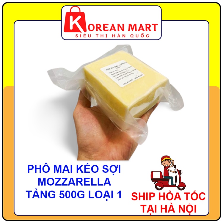 Phô mai Mozzarella Đức kéo sợi làm hotdog, pizza gói 500g