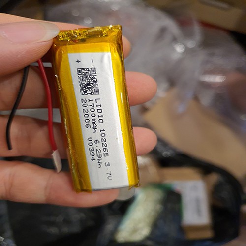 Pin Li-Po 7.4V 1700mAh (Lithium Polymer) cho loa Shidu, Tastar, loa Bluetooth, Camera Hành Trình, bàn phím Bluetooth