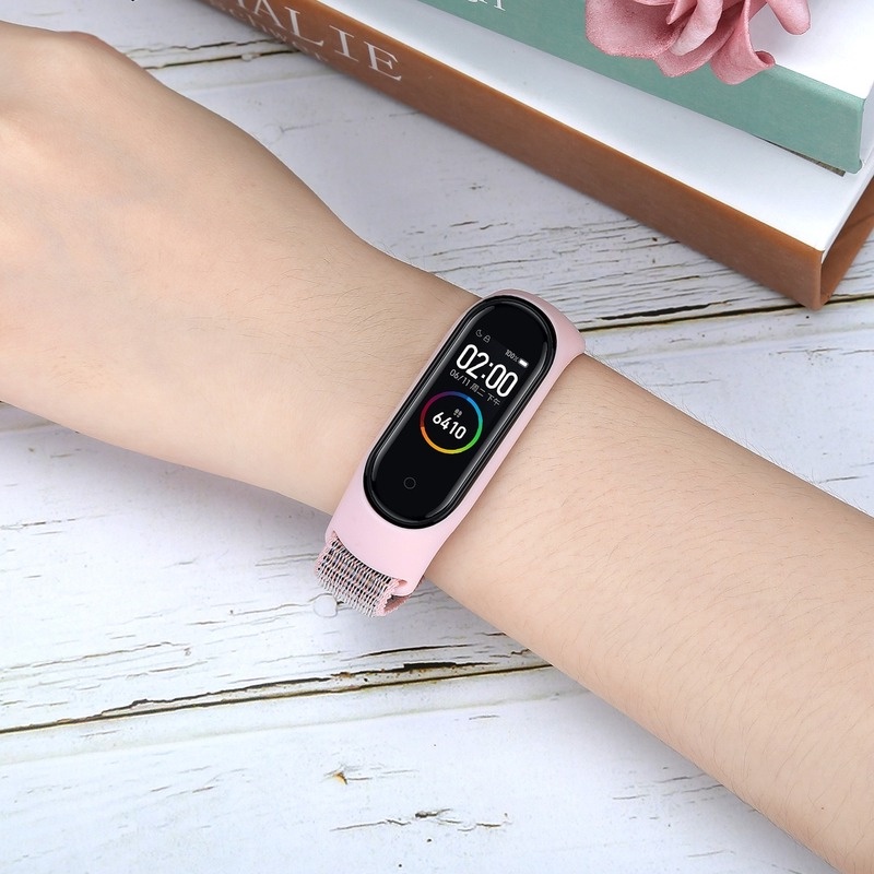 Dây Đeo Thay Thế Chất Liệu Nylon Cho Đồng Hồ Thông Minh xiaomi Mi band 5 6 3