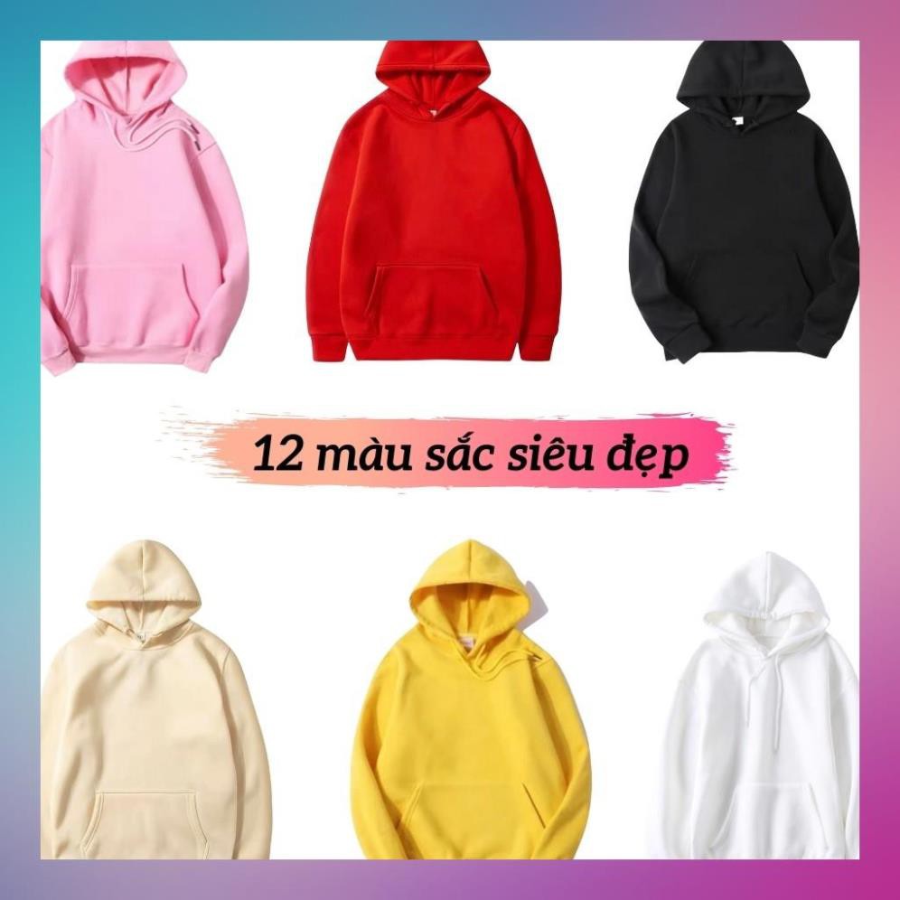 [UY TÍN-CHẤT LƯỢNG] Áo khoác nỉ Hoodie trơn KNT01