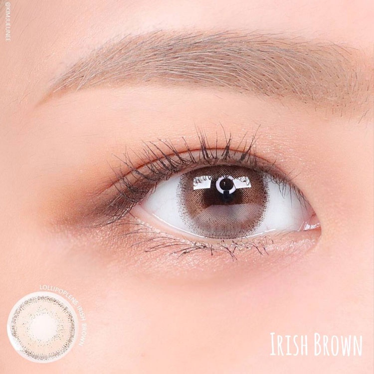 Lens Mắt Irish Nâu Tây Nhẹ giãn nhỏ - 0-10 độ kính áp tròng