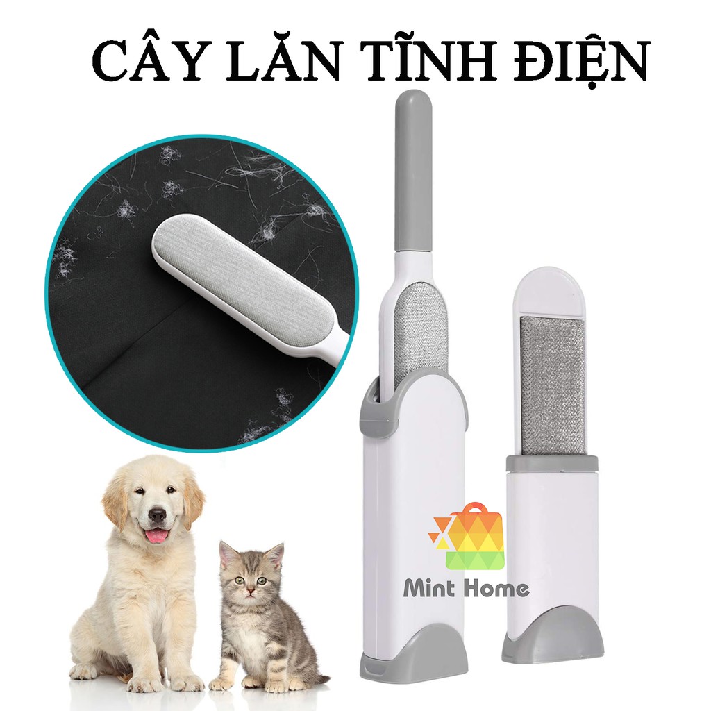 Cây lăn tĩnh điện, cây lăn bụi quần áo đa năng dính lông chó mèo, quần áo, thú cưng, chăn nệm, giường, ghế sofa combo