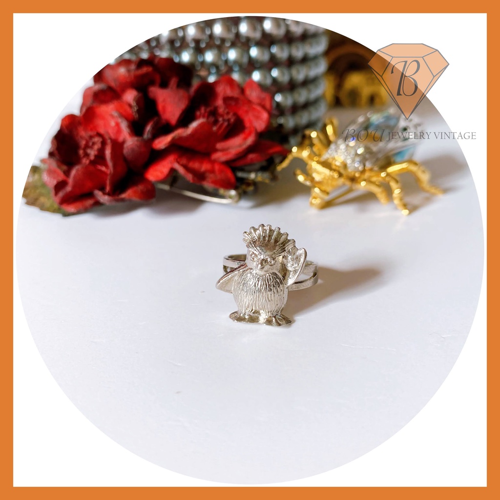 NHẪN SECONDHAND TRANG SỨC SI NHẬT BẢN BOU JEWELRY VINTAGE MÃ N010