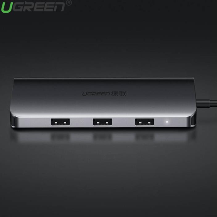 Hub USB Type C To HDMI, VGA, USB 3.0, Lan, SD, USB-C Ugreen 40873 Cao Cấp