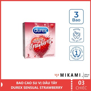Bao Cao Su Durex Sensual Strawberry
