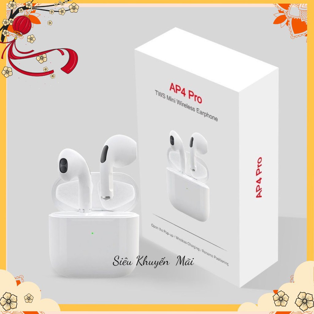 Tai nghe Blutooth Airpod Pro 4 Phiên Bản Nâng Cấp Không Dây Nhét Tai Dành Cho Tất Cả Điện Thoại  5.0 TWS janna.shop1 | BigBuy360 - bigbuy360.vn