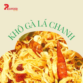 Khô gà lá chanh - khô gà xé cay - khô gà cay 500g