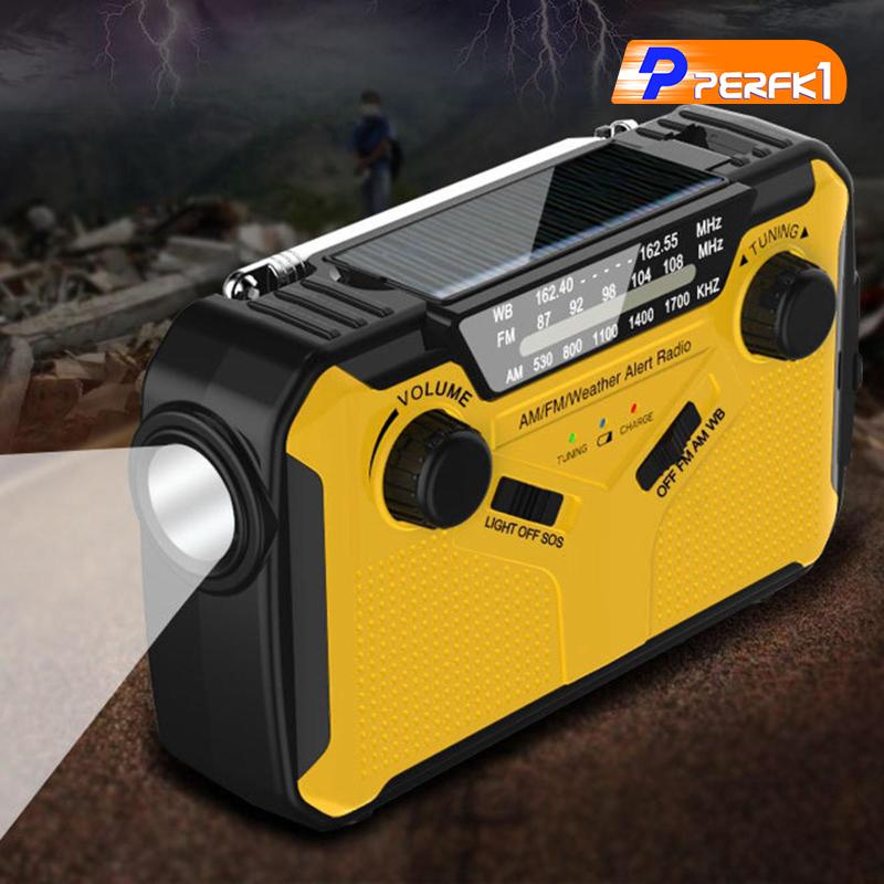 Radio năng lượng mặt trời 2500mAh kèm đèn pin