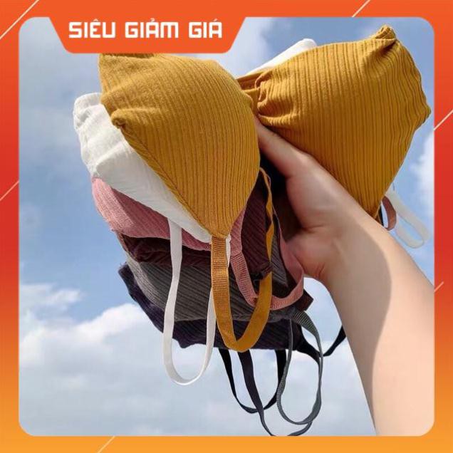 Áo Bra Tăm Thắt Nơ Siêu Nâng Không Gọng 9932