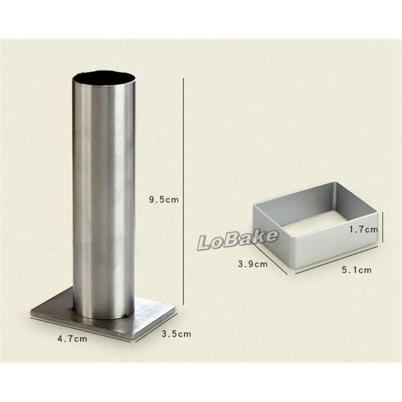 Cây nhấn bánh dứa inox hình quả dứa/chữ nhật