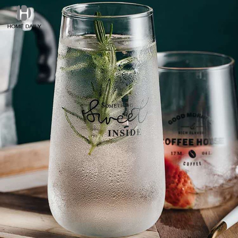 Cốc Thủy Tinh Trong Suốt In Chữ Độc Đáo | BigBuy360 - bigbuy360.vn