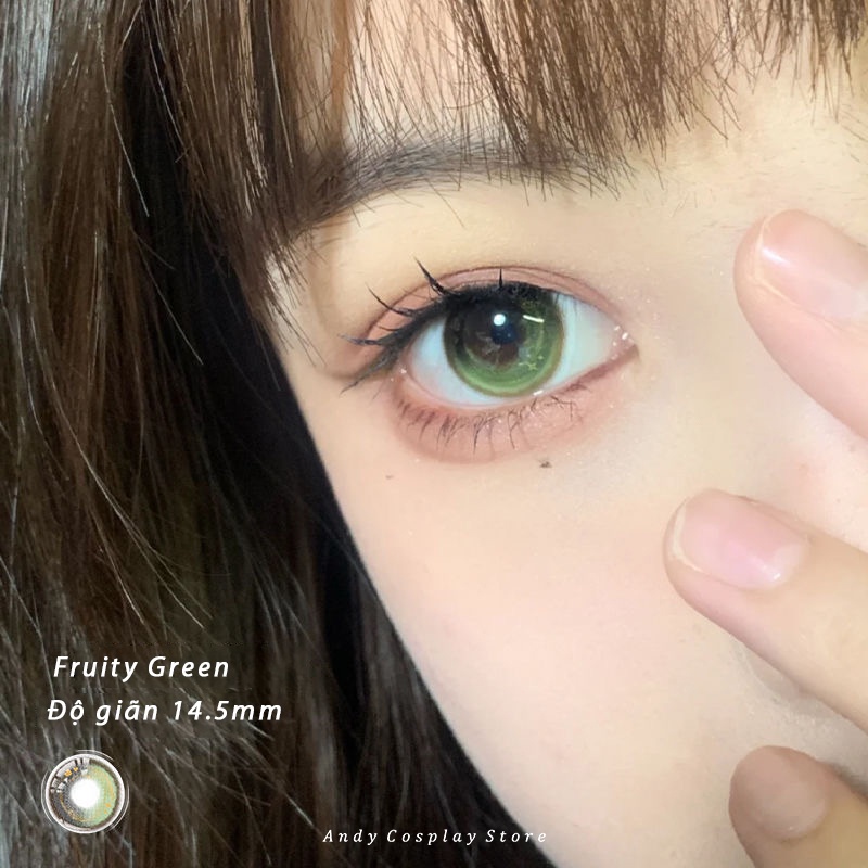 [CÓ SẴN] Kính áp tròng/ lens xanh lá Fruity Green