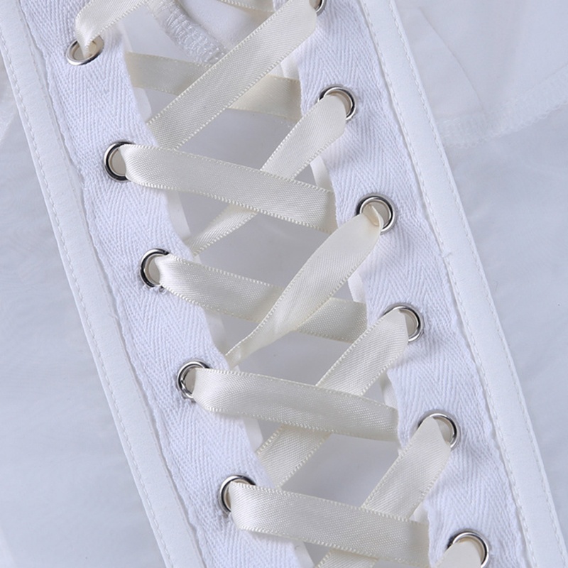 Áo Lót Lưới Trễ Vai Phối Dây Đan Chéo Sau Lưng Phong Cách Vintage Gợi Cảm Dành Cho Nữ