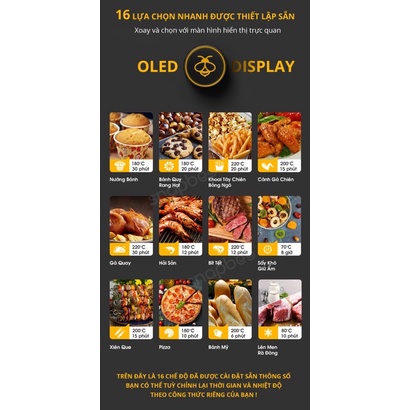 Nồi Chiên Không Dầu Snapbee Queen RF15 ❤️Chính hãng❤️ 15 lít 1700W