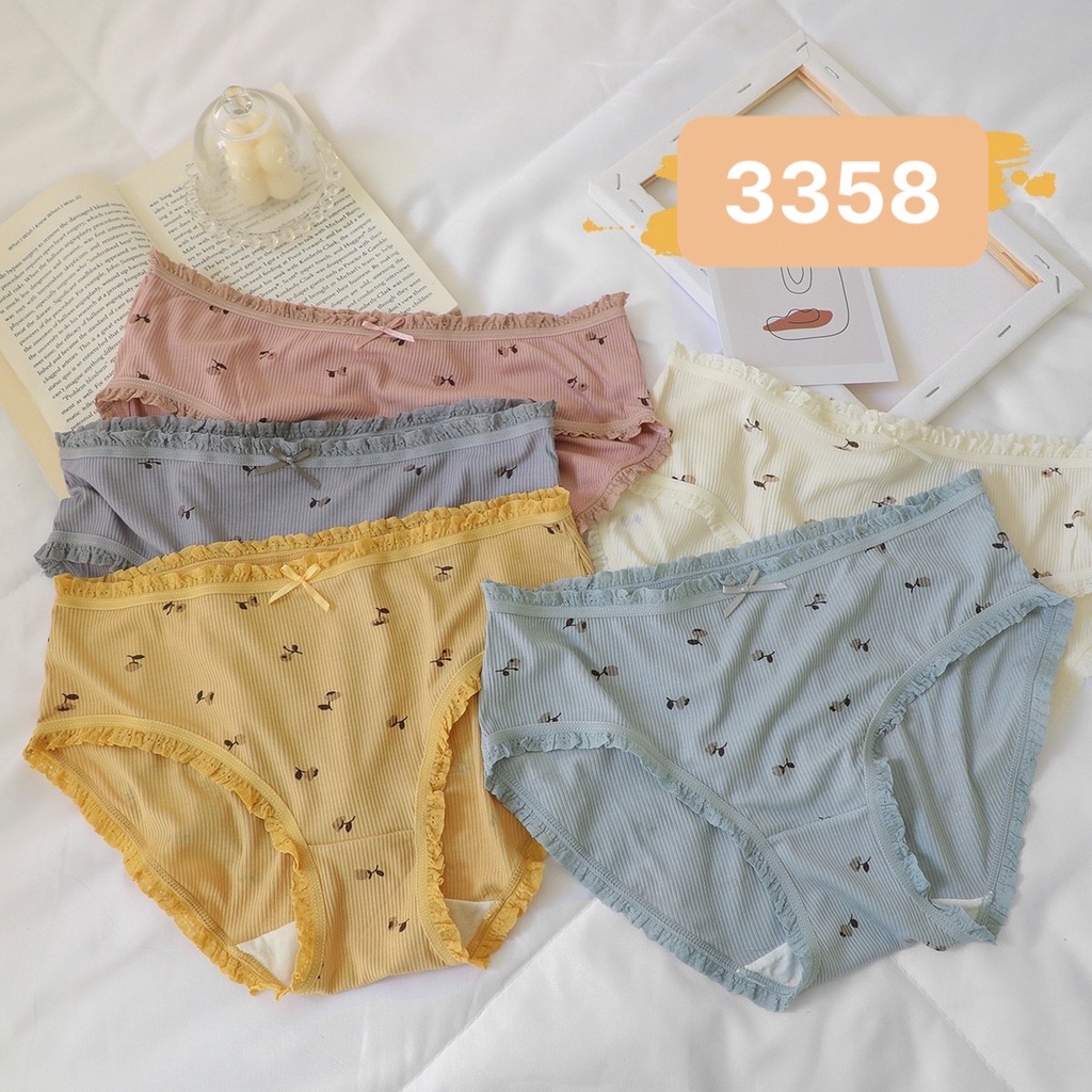 COMBO 5 QUẦN COTTON TĂM HOA NHÍ 3358