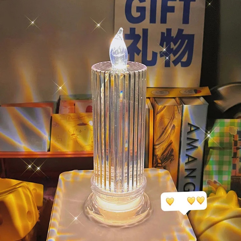 Đèn Ngủ Để Bàn 3D Hình Trái Tim Phong Cách Valentino