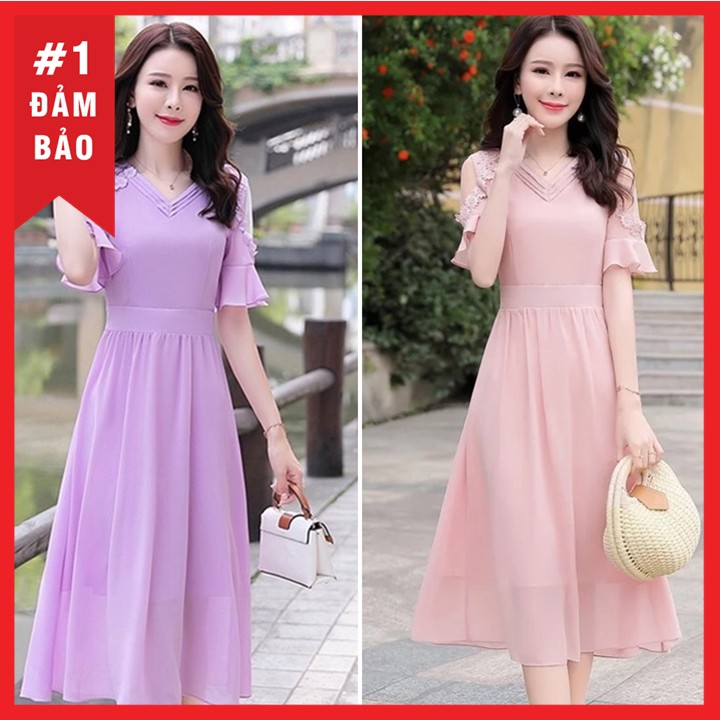 Đầm dự tiệc tiểu thư nhẹ nhàng, chất mát - Z032 | BigBuy360 - bigbuy360.vn