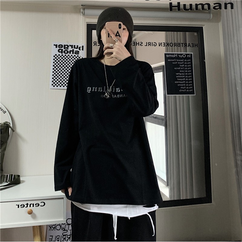 Áo thun tay dài Phản Quang form rộng Yinxx, áo sweater Unisex SW05