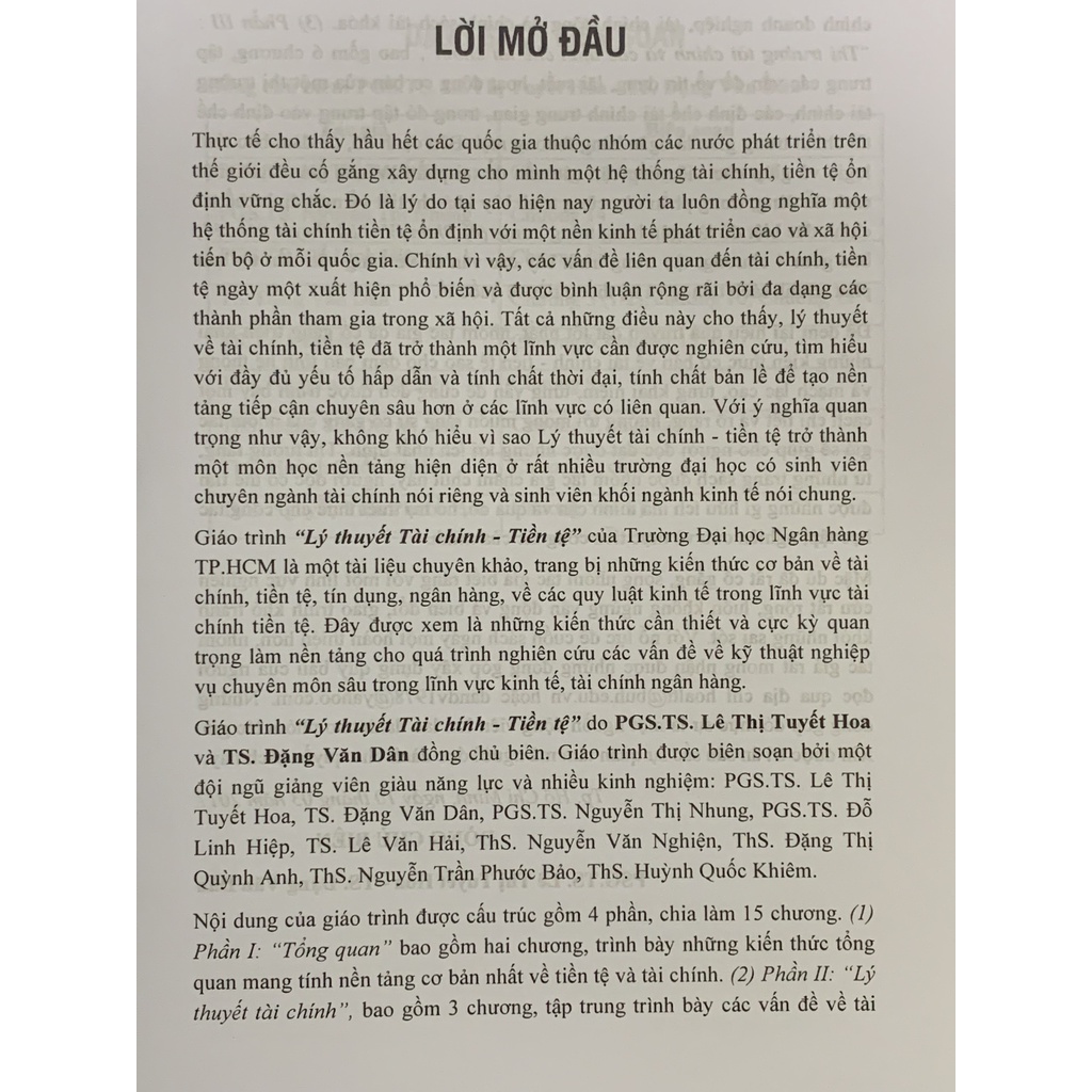 Sách - Giáo Trình Lý Thuyết Tài Chính Tiền Tệ