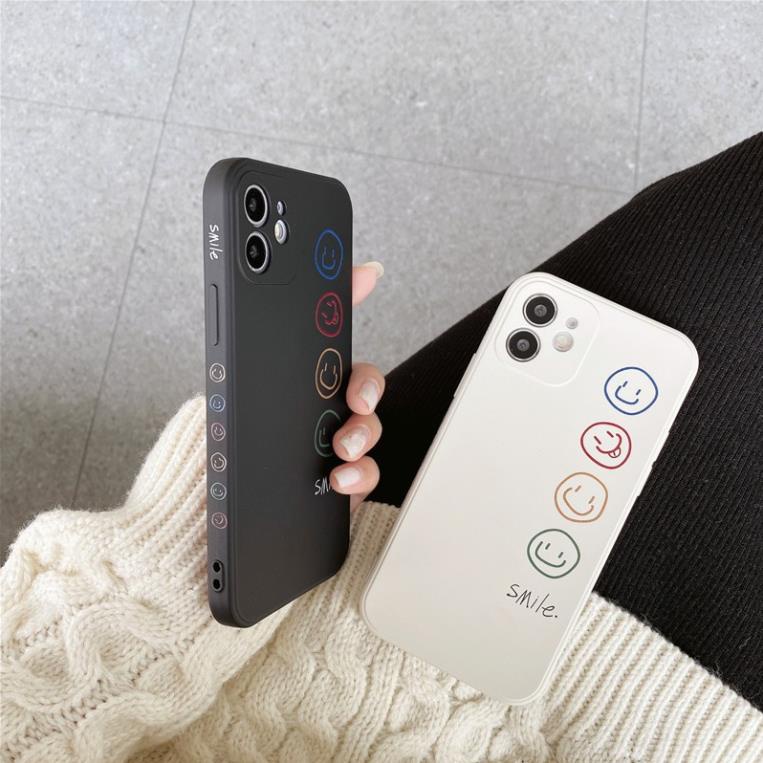 Ốp lưng iphone cạnh hình vuông 4 mặt cười 6/6plus/6splus/7/7plus/8/8plus/x/xr/xs/11/12/pro/max/plus/promax - ĐQ Store