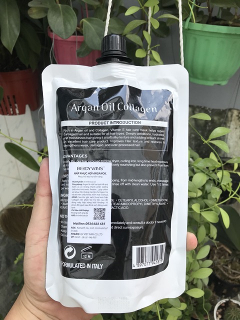 Hấp phục hồi Collagen Berdywins Arganoil 500ml | BigBuy360 - bigbuy360.vn
