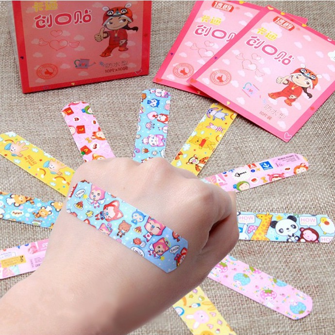 HỘP 100 MIẾNG BĂNG KEO CÁ NHÂN HÀN QUỐC HỌA TIẾT DỄ THƯƠNG - BĂNG KEO CÁ NHÂN DÍNH SIÊU CHẮC CHỐNG THẤM NƯỚC CỰC TỐT