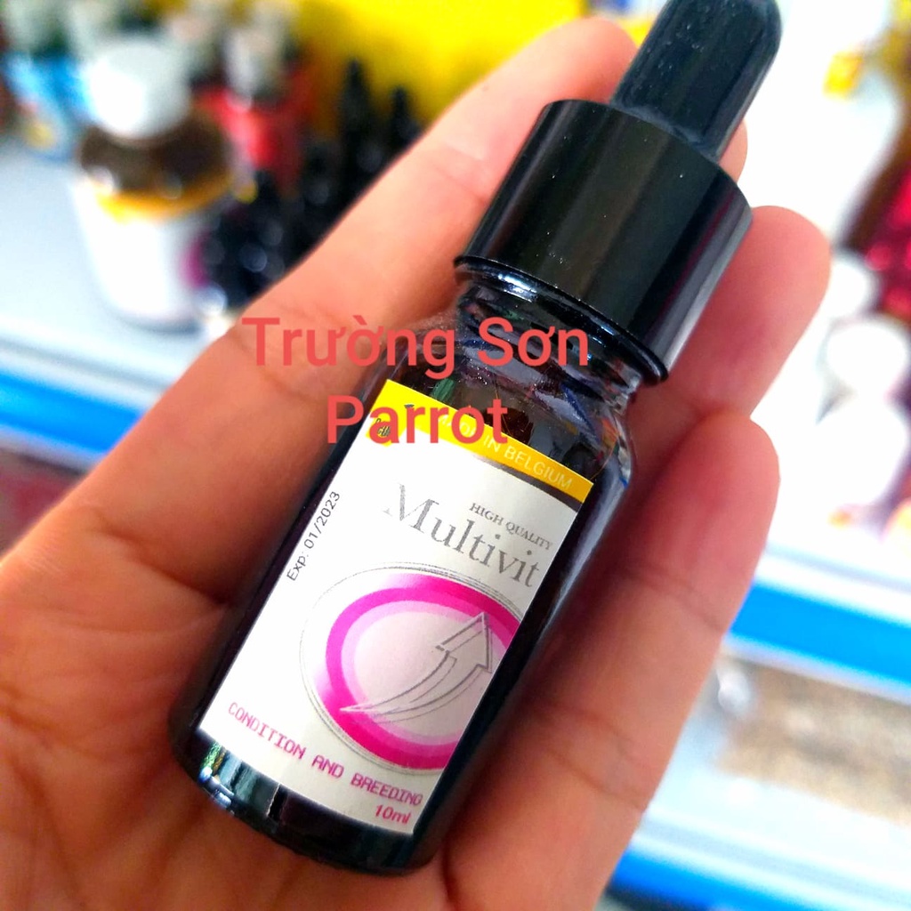 1 chai 10ml vitamin Ce.De cho chim cảnh, vẹt, yến hót, chào mào, bồ câu,....