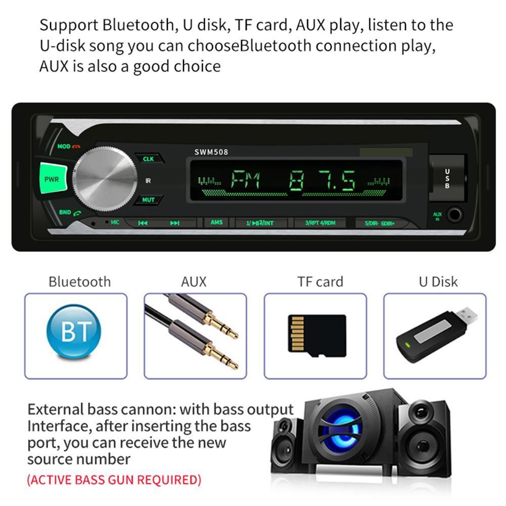 Máy Nghe Nhạc MP3 12V Rảnh Tay Tích Hợp Máy Phát Điện Tiện Dụng Cho Xe Hơi
