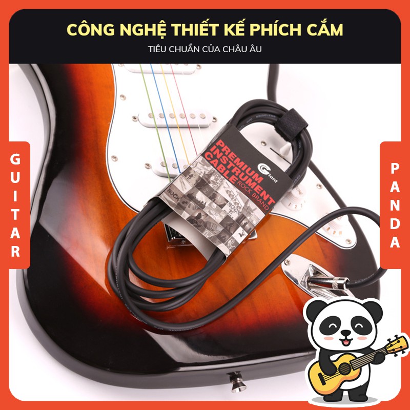 [Chính Hãng] Dây Line Jack Guitar 6 Ly Giant Chống Noise Chống Hú, Dây Jack Âm Thanh Cắm Đàn Guitar