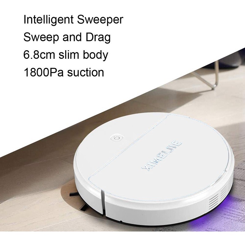 Robot Hút Bụi Vệ Sinh Nhà Cửa Ximeijie Xm30 1800pa Màu Trắng | BigBuy360 - bigbuy360.vn