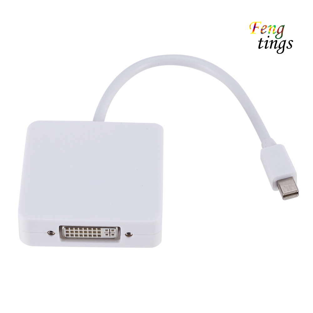 【FT】3in1 Mini Display Port DP to DVI VGA HDMI-compatible Adapter Cable for MacBook Thunderbolt