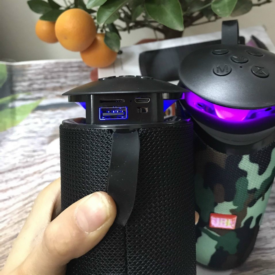 Loa Bluetooth 5.0 âm thanh cực chất bass to rõ ràng,Có Led RGB có thể bật tắt, hỗ trợ usb khe cắm thẻ nhớ đài FM