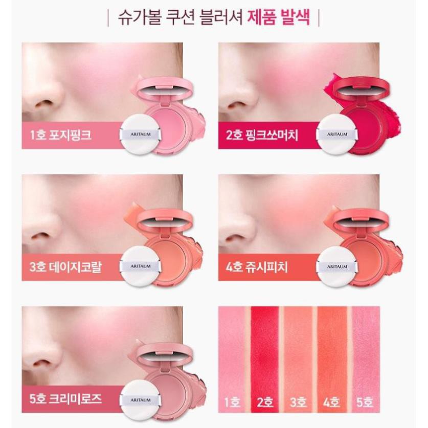 Má Hồng Dạng Kem Aritaum Sugarball Cushion Cheek Color