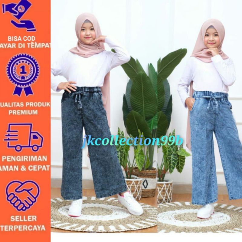 Quần JEANS Culottes Cho Bé Từ 3-14 Tuổi/KULOT rawis0KULOT JENS 3-14 Tuổi