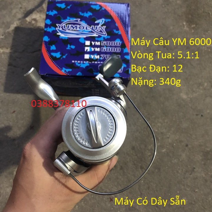 Máy Câu Cá YM 6000, Máy Câu Có Dây Sẵn - MĐ 3