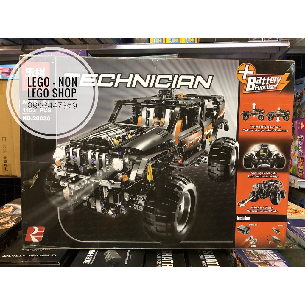 Lego - Lepin 20030 ( Mô Hình Xe Ô Tô Địa Hình Động Cơ Pin 1132 Khối )